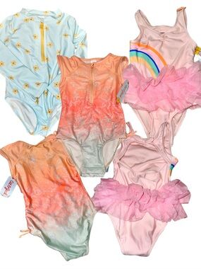 5T swim bundle- Cat & Jack NWT rash guards